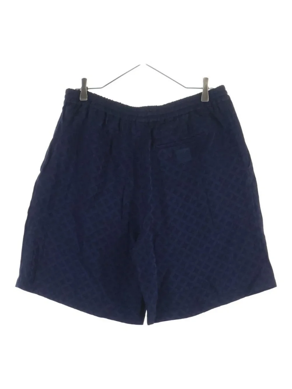 Louis Vuitton Monogram Graphic Jacquard All Over Pattern Rayon Shorts Navy